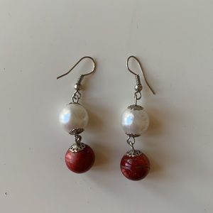 Pearl earrings
